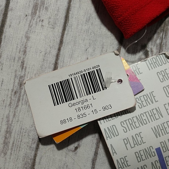 NWT LuLaRoe Red Georgia Tiered Skirt Dress - Picture 10 of 12